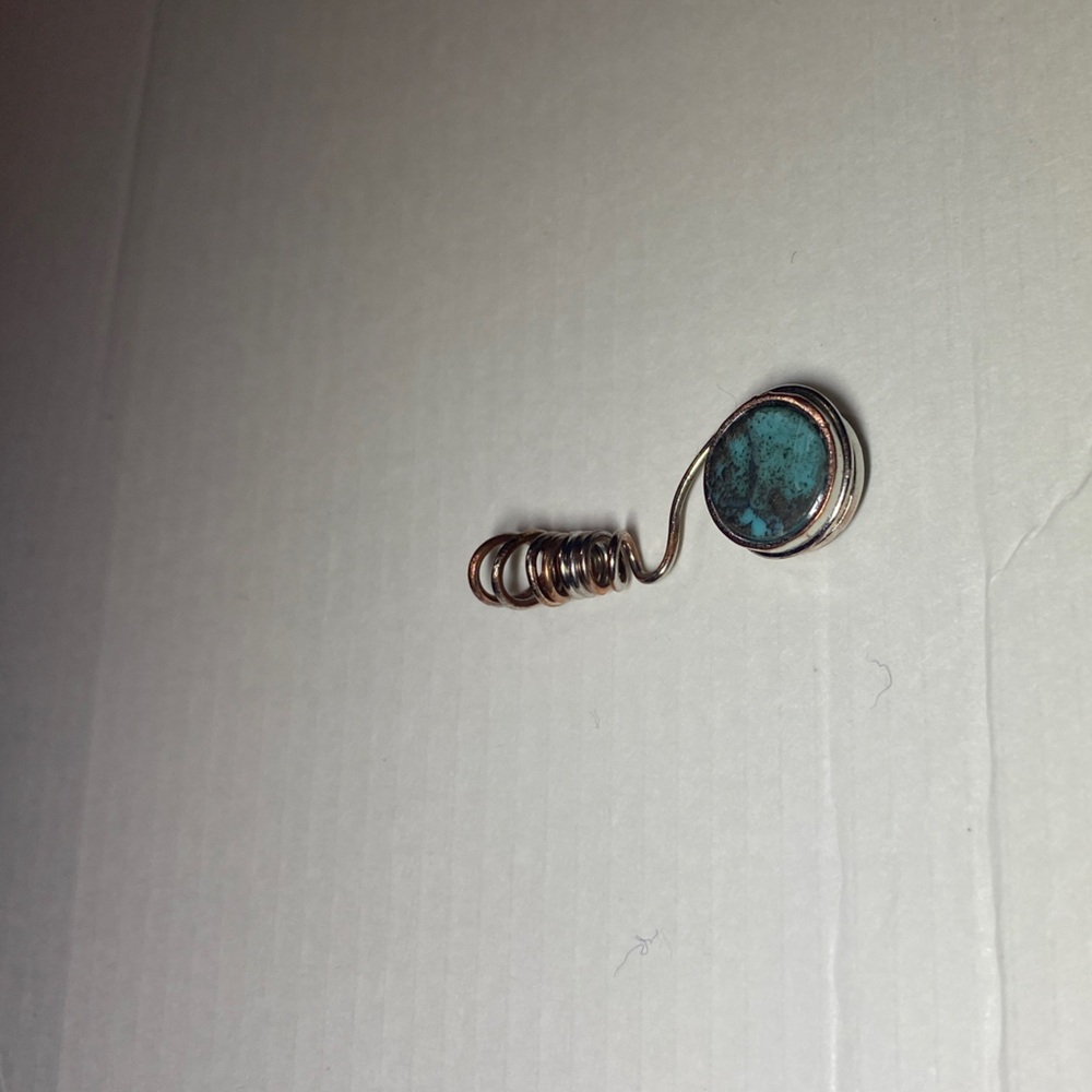 Turquoise Wire Wrapped Pendant